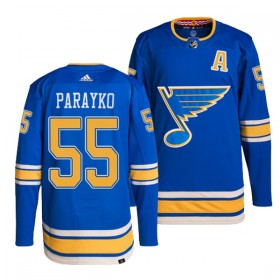 Män Ishockey St. Louis Blues tröja Colton Parayko 55 Adidas Blå Tredje Authentic